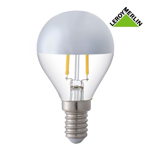 Ampoule à Vis - Globe Argent - E14 - LED - 2,5W (équi 25W) = 250